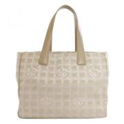 Pre-owned Fabric chanel-bags Chanel Vintage , Beige , Dames