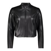 Bikerjack met opstaande kraag Betty & Co , Black , Dames