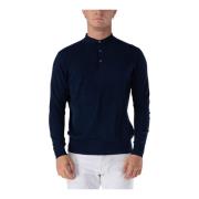 Polo Sweater Drop At.P.Co , Blue , Heren