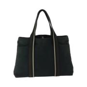 Pre-owned Canvas handbags Hermès Vintage , Black , Dames