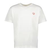 Hart CD T-shirt Herfst-Winter Collectie Dior , White , Heren