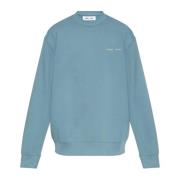 Sweatshirt met logo Norsbro Samsøe Samsøe , Blue , Heren