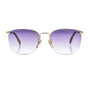 Vierkante Metalen Zonnebril Eyewear by David Beckham , Yellow , Heren