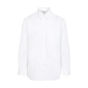 Witte Katoenen Overhemd Puntkraag Comme des Garçons , White , Heren