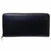 Pre-owned Leather wallets Loewe Pre-owned , Black , Dames