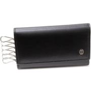 Pre-owned Leather key-holders Cartier Vintage , Black , Dames