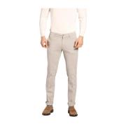 Gabardine Stretch Chinos Regular Fit Mason's , Gray , Heren