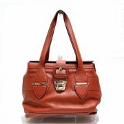 Pre-owned Leather totes Salvatore Ferragamo Pre-owned , Orange , Dames