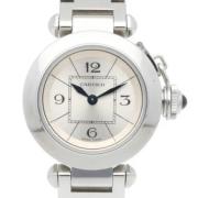 Pre-owned Stainless Steel watches Cartier Vintage , Gray , Dames