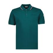 Polo met logostreep Moncler , Green , Heren