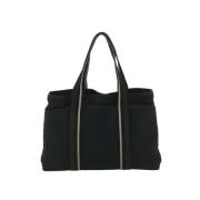 Pre-owned Cotton handbags Hermès Vintage , Black , Dames