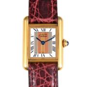 Pre-owned Metal watches Cartier Vintage , Yellow , Dames