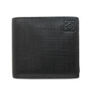 Pre-owned Leather wallets Loewe Pre-owned , Black , Dames