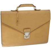 Pre-owned Leather louis-vuitton-bags Louis Vuitton Vintage , Yellow , ...