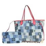 Pre-owned Denim shoulder-bags Louis Vuitton Vintage , Blue , Dames