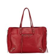 Pre-owned Leather balenciaga-bags Balenciaga Vintage , Red , Dames