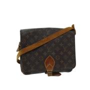 Pre-owned Canvas shoulder-bags Louis Vuitton Vintage , Brown , Dames