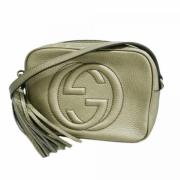 Pre-owned Leather gucci-bags Gucci Vintage , Gray , Dames