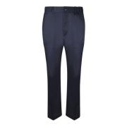 Elastische Taille Chino Broek Moncler , Blue , Heren