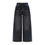 Jeans met logo Munthe , Black , Dames