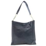 Pre-owned Leather shoulder-bags Loewe Pre-owned , Blue , Dames