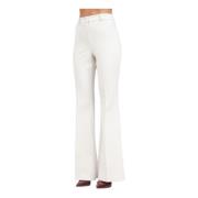 Elegante Flared Broek ViCOLO , White , Dames