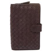 Pre-owned Leather clutches Bottega Veneta Vintage , Brown , Dames