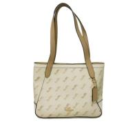 Pre-owned Leather shoulder-bags Coach Pre-owned , White , Dames