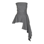 Top met ruches en volume Liviana Conti , Gray , Dames