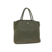 Pre-owned Nylon handbags Prada Vintage , Green , Dames