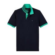 Bicolour Katoenen Polo - Les Bleus Eden Park , Blue , Heren