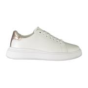 Sportieve witte vetersneakers met contrastdetails Calvin Klein , White...