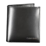 Heren Portemonnee Zwart Rfid Bescherming Calvin Klein , Black , Heren