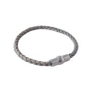 Iris Leren Armband, Charcoal Mulberry , Gray , Dames