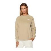 Basic Logo Sweatshirt - Beige The North Face , Beige , Dames