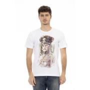 Casual Ronde Hals Korte Mouw T-shirt Trussardi , White , Heren