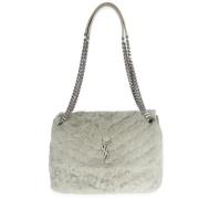 Pre-owned Leather shoulder-bags Yves Saint Laurent Vintage , Gray , Da...