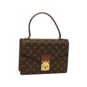 Pre-owned Canvas handbags Louis Vuitton Vintage , Brown , Dames