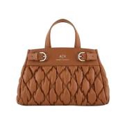 Bruine Shopper Tas met Ritssluiting Armani Exchange , Brown , Dames