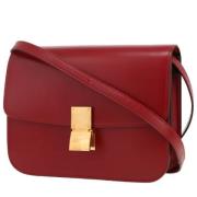 Pre-owned Leather celine-bags Celine Vintage , Red , Dames