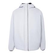 Witte Hoodie met Rits Moncler , White , Heren