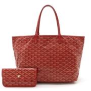 Pre-owned Canvas totes Goyard Vintage , Red , Dames