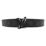 Pre-owned Leather belts Louis Vuitton Vintage , Black , Dames