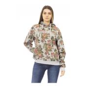 Hoodie met lange mouwen en voorzak Baldinini , Multicolor , Dames