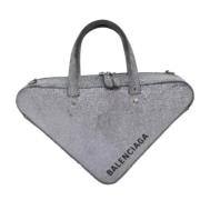 Pre-owned Leather balenciaga-bags Balenciaga Vintage , Gray , Dames