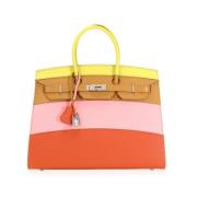 Pre-owned Leather handbags Hermès Vintage , Multicolor , Dames