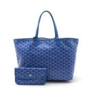 Pre-owned Canvas totes Goyard Vintage , Blue , Dames