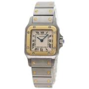 Pre-owned Stainless Steel watches Cartier Vintage , Yellow , Dames