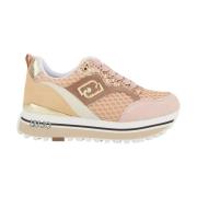 Multicolor Sneaker voor Stijlvolle Outfits Liu Jo , Pink , Dames