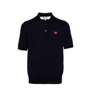 Klassiek Polo Shirt voor Mannen Comme des Garçons , Black , Heren